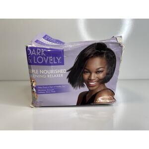 Dark & Lovely Relaxer Triple Nourished Silkening Carson No Lye Super DAMGED BOX